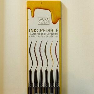 Laura Geller InkCredible waterproof eyeliner 6 piece Gilded Collection NEW